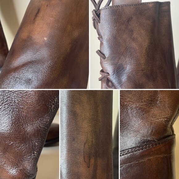 BED STU Manchester Distressed Tall Riding Boots BedStu Size 9 - Picture 14 of 16
